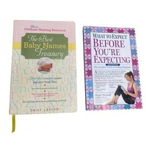 Bundle of 2 books: What to Expect Before Your Expecting & The Best Baby Names